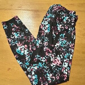 Avia Floral Print Leggings High Waist Activewear XL